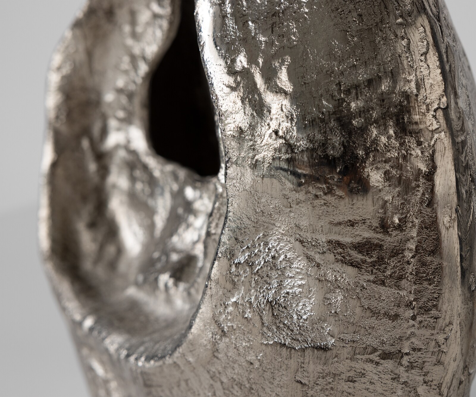 Sculptuur Nexora B40 x D17 x H42 cm Aluminium Platin Handgemaakt 3