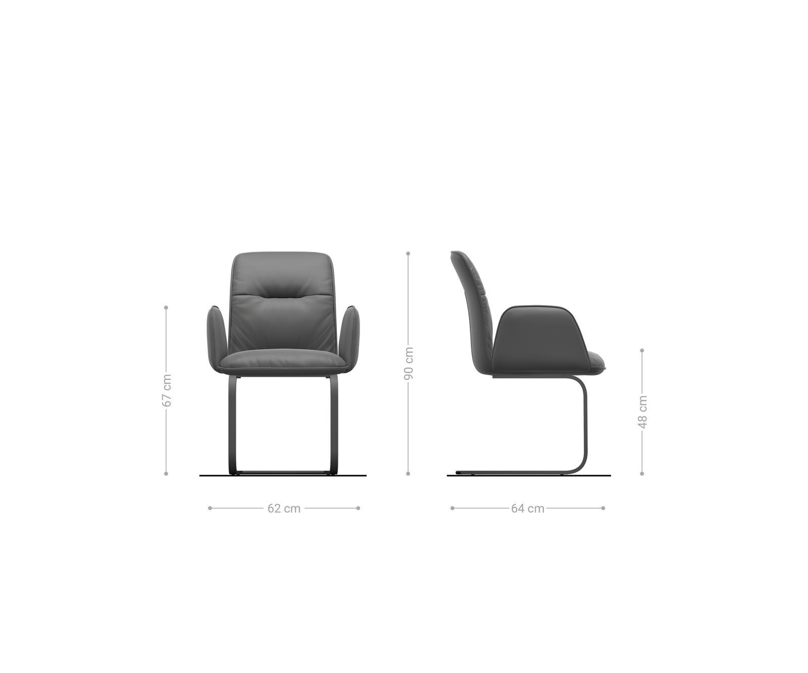 Sledemodel Vinja-Flex fluweel grijs sledemodel vlak roestvrij staal 5 Sledemodel Vinja-Flex fluweel grijs sledemodel vlak roestvrij staal 5