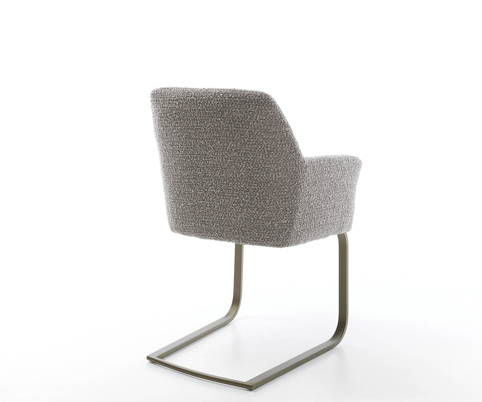 Sledemodel Xana-Flex met armleuning bouclé zilver grijs sledemodel vlak afwerking met titanium pocketveer kern 4 Sledemodel Xana-Flex met armleuning bouclé zilver grijs sledemodel vlak afwerking met titanium pocketveer kern 4