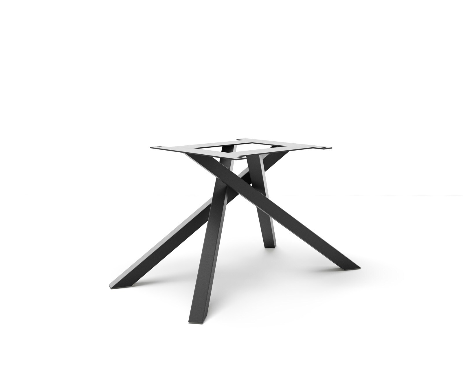 Kruisframe rechthoekig metaal zwart voor uittrektafels van 180-300 cm Kruisframe rechthoekig metaal zwart voor uittrektafels van 180-300 cm