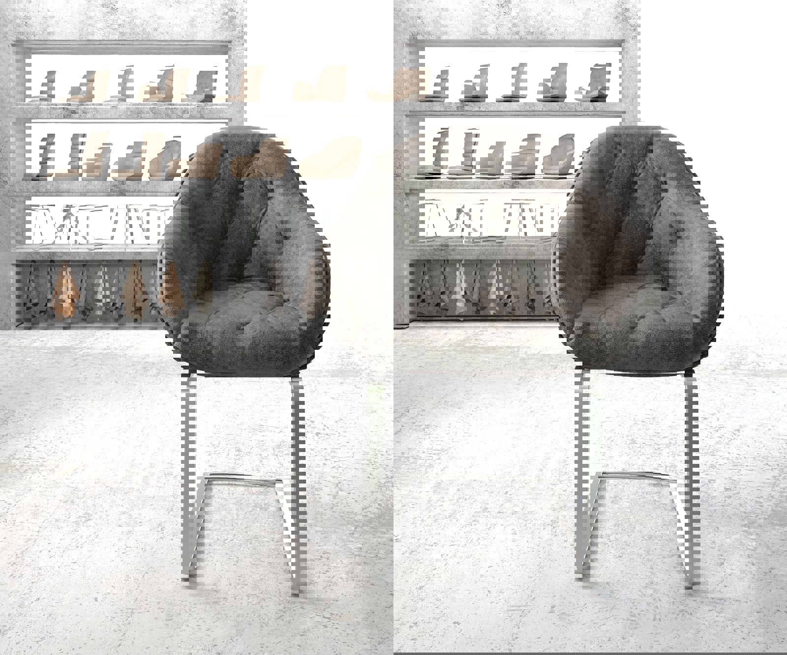 Sledemodel Gaio-Flex grijs antiek sledemodel vlak roestvrij staal 1 Sledemodel Gaio-Flex grijs antiek sledemodel vlak roestvrij staal 1