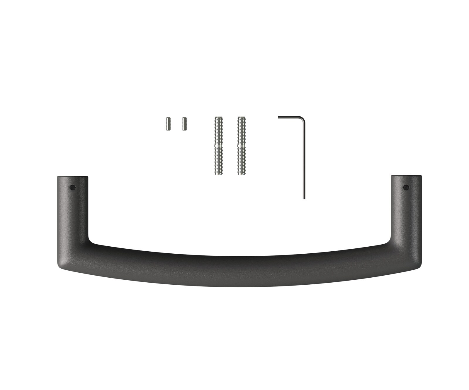 Barstoelgreep Flex-Round metaal zwart 2 Barstoelgreep Flex-Round metaal zwart 2