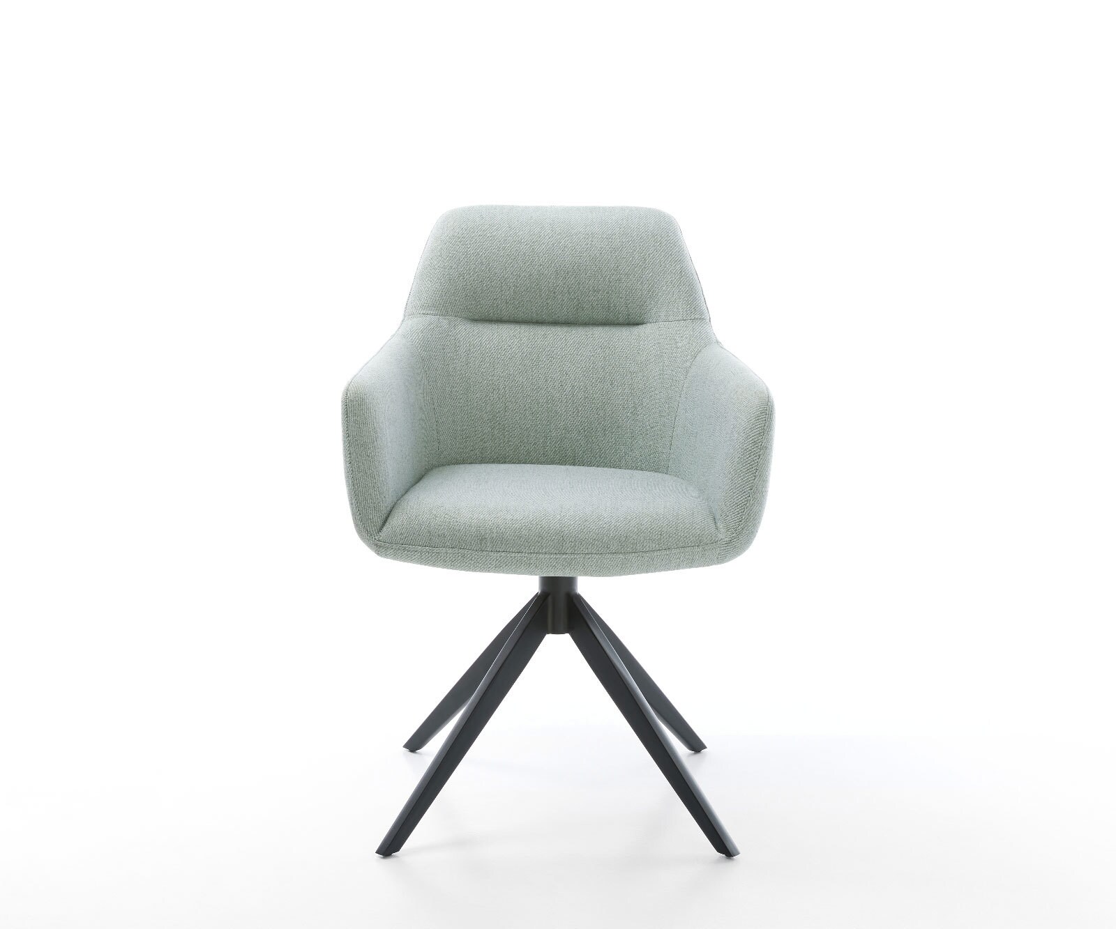 Draaistoel Pejo-Flex stripes mint kruisframe breed zwart 360° draaibaar rocker-functie pocketveer kern 2