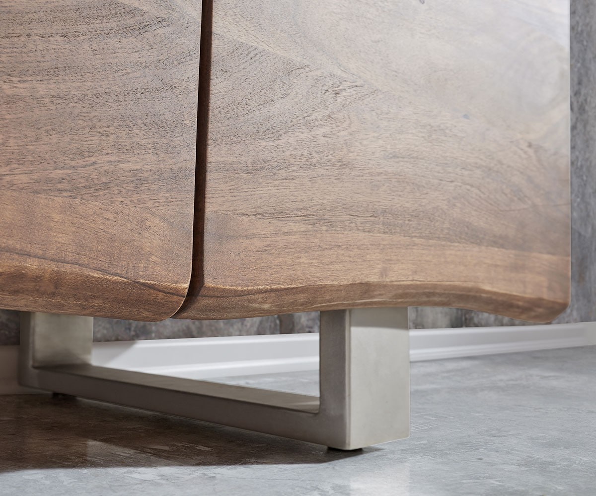 Dressoir Live-Edge 147 cm acacia bruin 3 deuren 3 laden 6 Dressoir Live-Edge 147 cm acacia bruin 3 deuren 3 laden 6