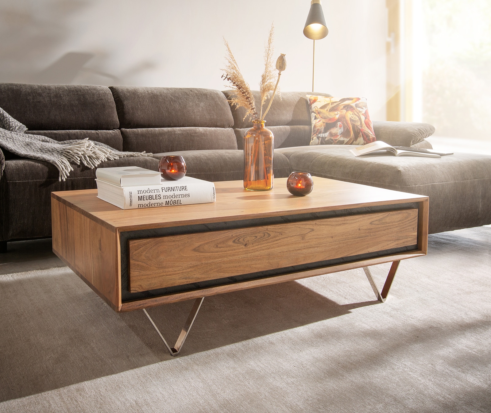 Salontafel Stonegrace acacia natuur steenfineer Salontafel Stonegrace acacia natuur steenfineer