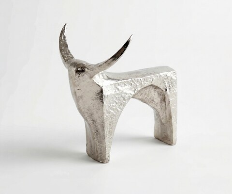Beeldje Savaro B37 x D22 x H44 cm Aluminium Platin Handgemaakt