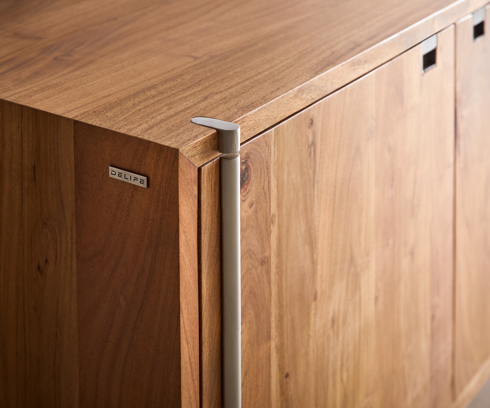 Dressoir Rivoro 210 cm acacia natuur 4 deuren 3