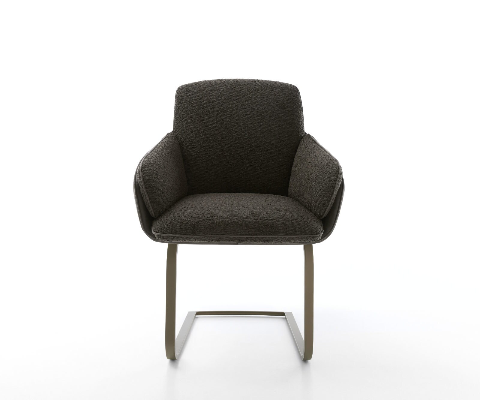 Sledemodel Luan-Flex met armleuning materiaalmix zwart sledemodel vlak afwerking met titanium 1 Sledemodel Luan-Flex met armleuning materiaalmix zwart sledemodel vlak afwerking met titanium 1