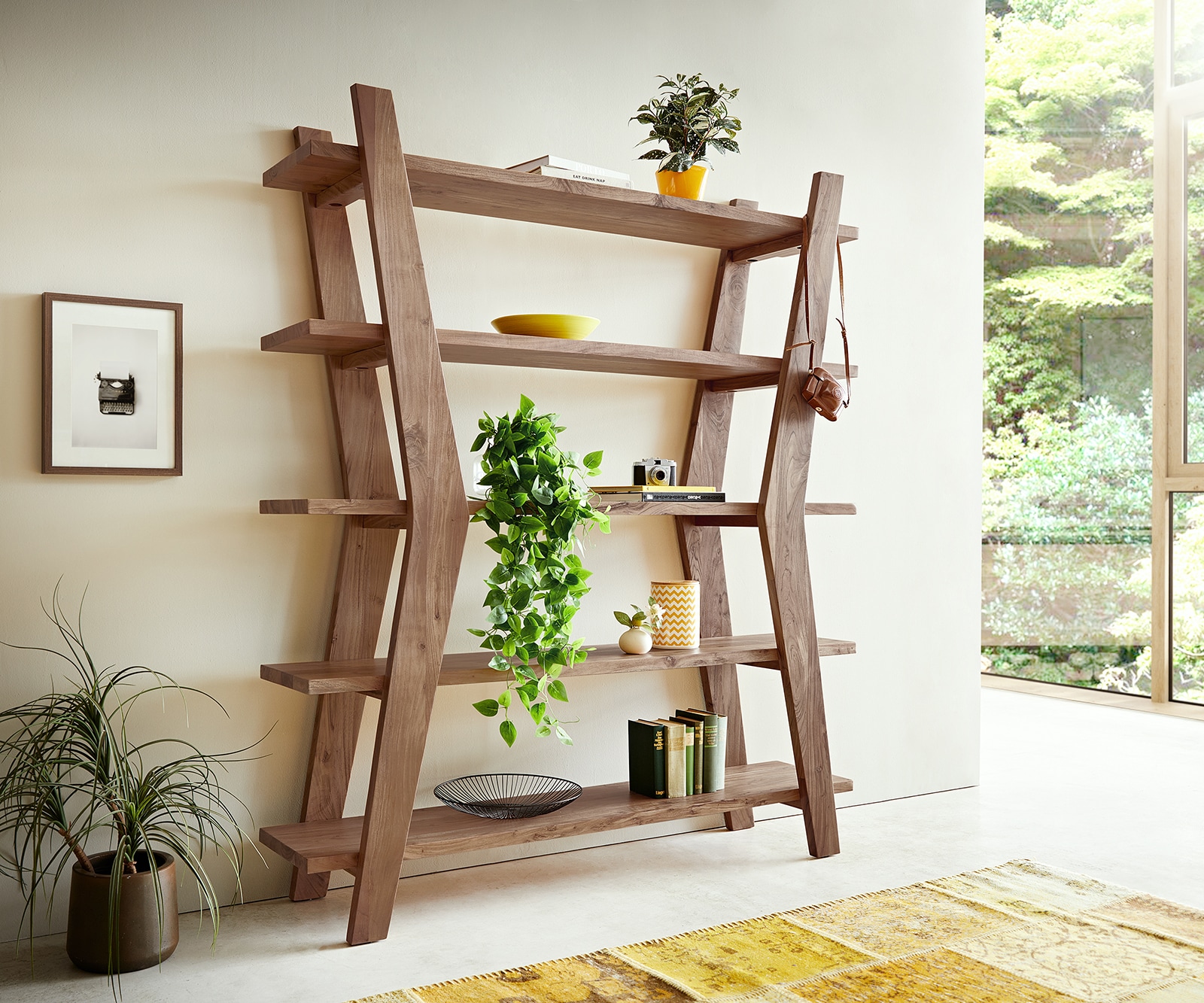 Rek Xanthios 170x40 cm acacia bruin Rek Xanthios 170x40 cm acacia bruin