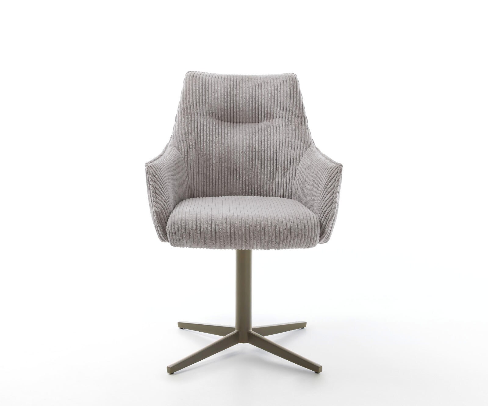 Draaistoel Alja-Flex met armleuning koord zilver grijs kruispoot afwerking met titanium 360° draaibaar pocketveer kern 1 Draaistoel Alja-Flex met armleuning koord zilver grijs kruispoot afwerking met titanium 360° draaibaar pocketveer kern 1