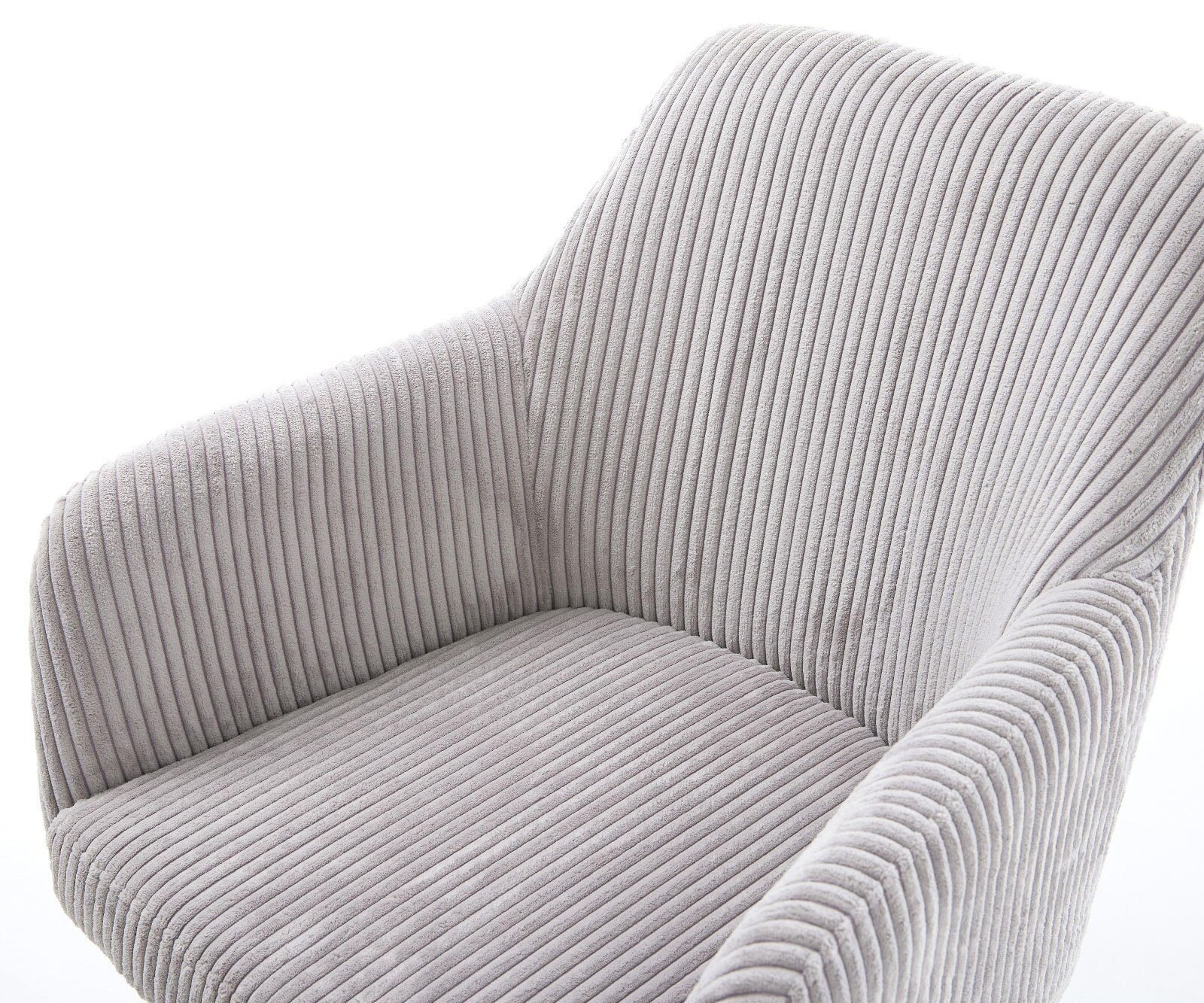 Draaistoel Greg-Flex koord zilver grijs kruisframe breed grafiet 360° draaibaar rocker-functie pocketveer kern 3
