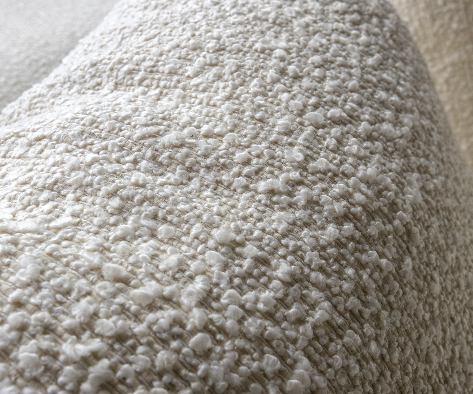 Mega-sofa Estrea 500x250 cm Bouclé Crème wit ronde bank 5