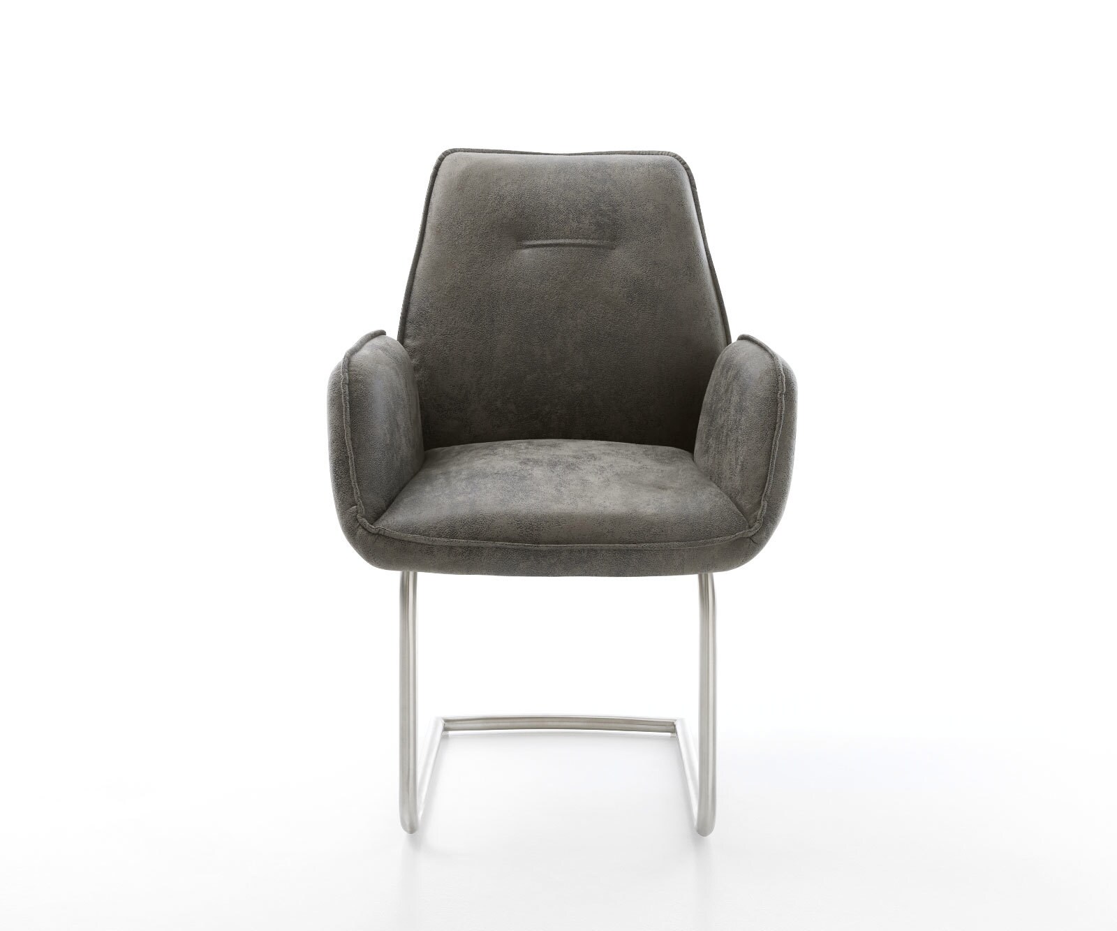 Sledemodel Zoa-Flex microvelours grijs antiek sledemodel rond roestvrij staal pocketveer kern 1 Sledemodel Zoa-Flex microvelours grijs antiek sledemodel rond roestvrij staal pocketveer kern 1