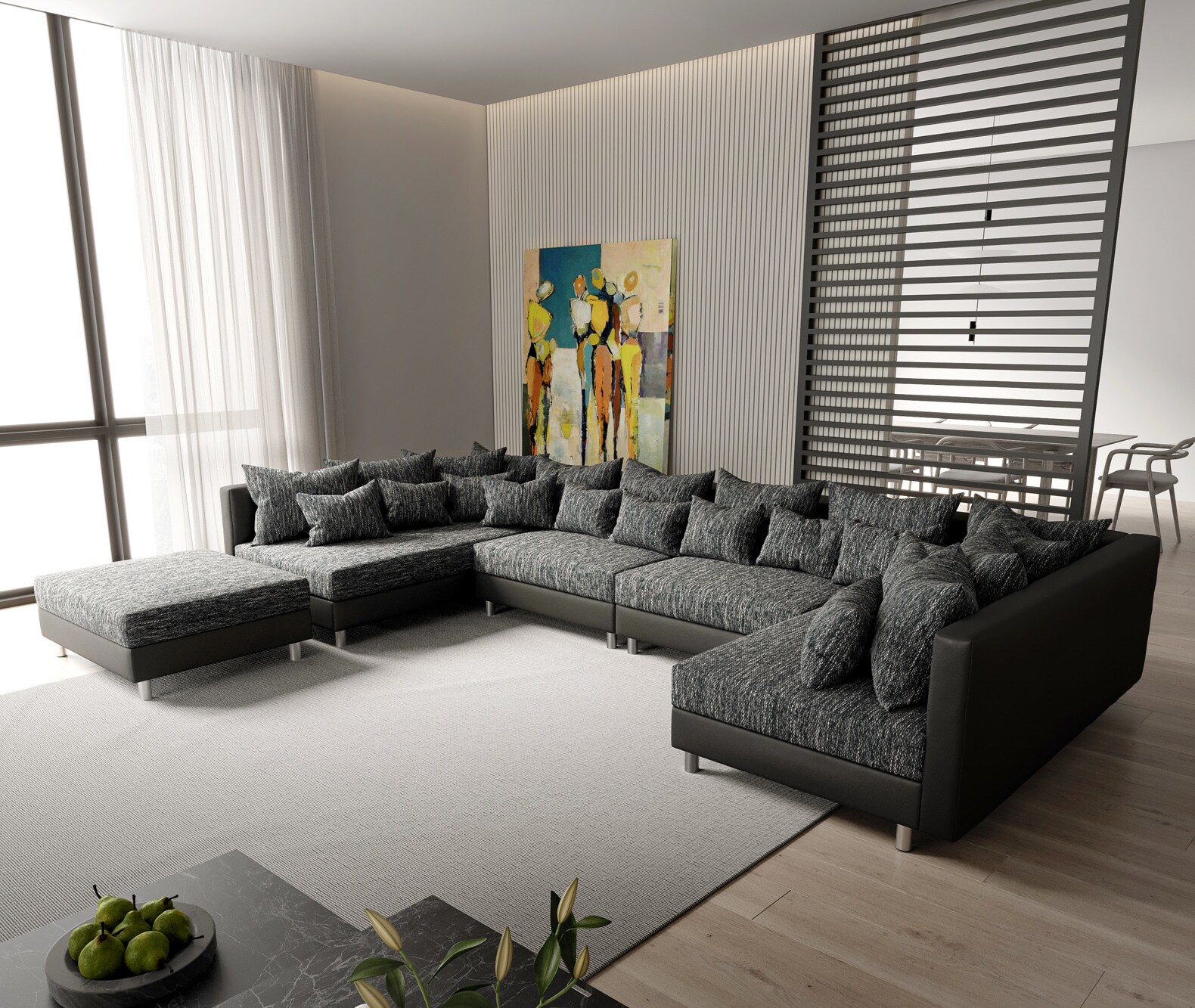  Bank Clovis XL woonlandschap modulaire design bank 4