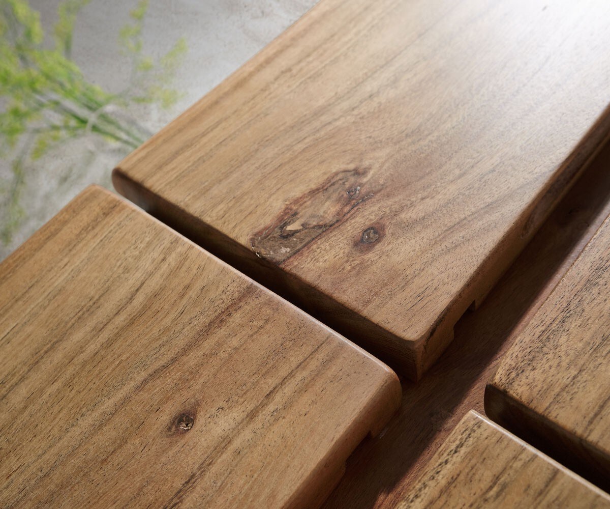 Dressoir Live-Edge 147 cm acacia natuur 3 deuren 3 laden 6