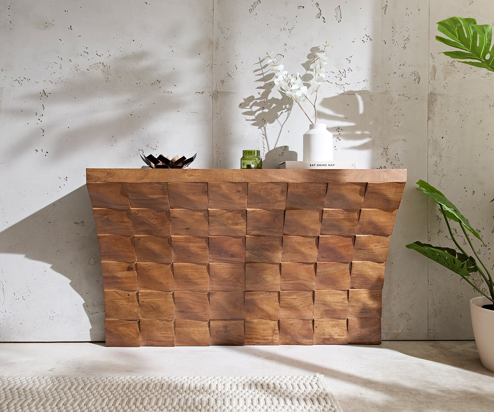 Console Eremos 120x35 cm acacia natuur 1