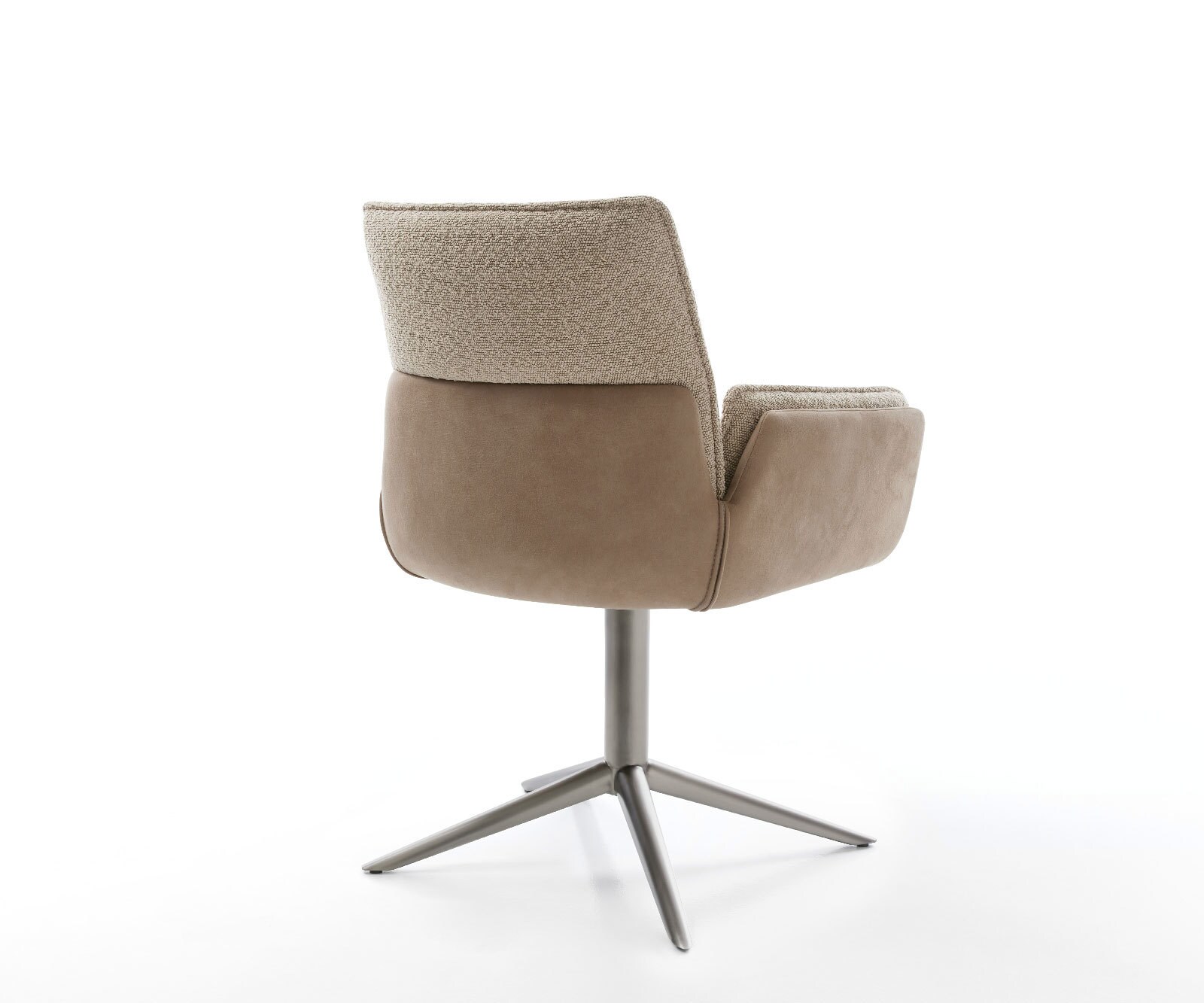 Draaistoel Nela-Flex microvelours mud kruispoot grafiet 360° draaibaar rocker-functie 4 Draaistoel Nela-Flex microvelours mud kruispoot grafiet 360° draaibaar rocker-functie 4