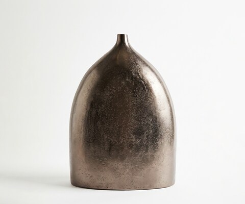 Vaas Ogiva B39 x D18 x H51 cm Aluminium Mokka Bronze Gegoten