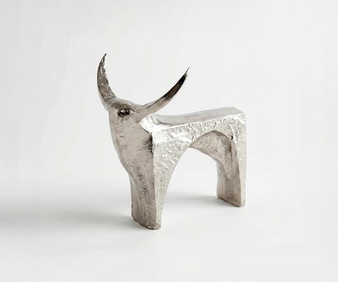 Beeldje Savaro B29 x D21 x H29 cm Aluminium Platin Handgemaakt