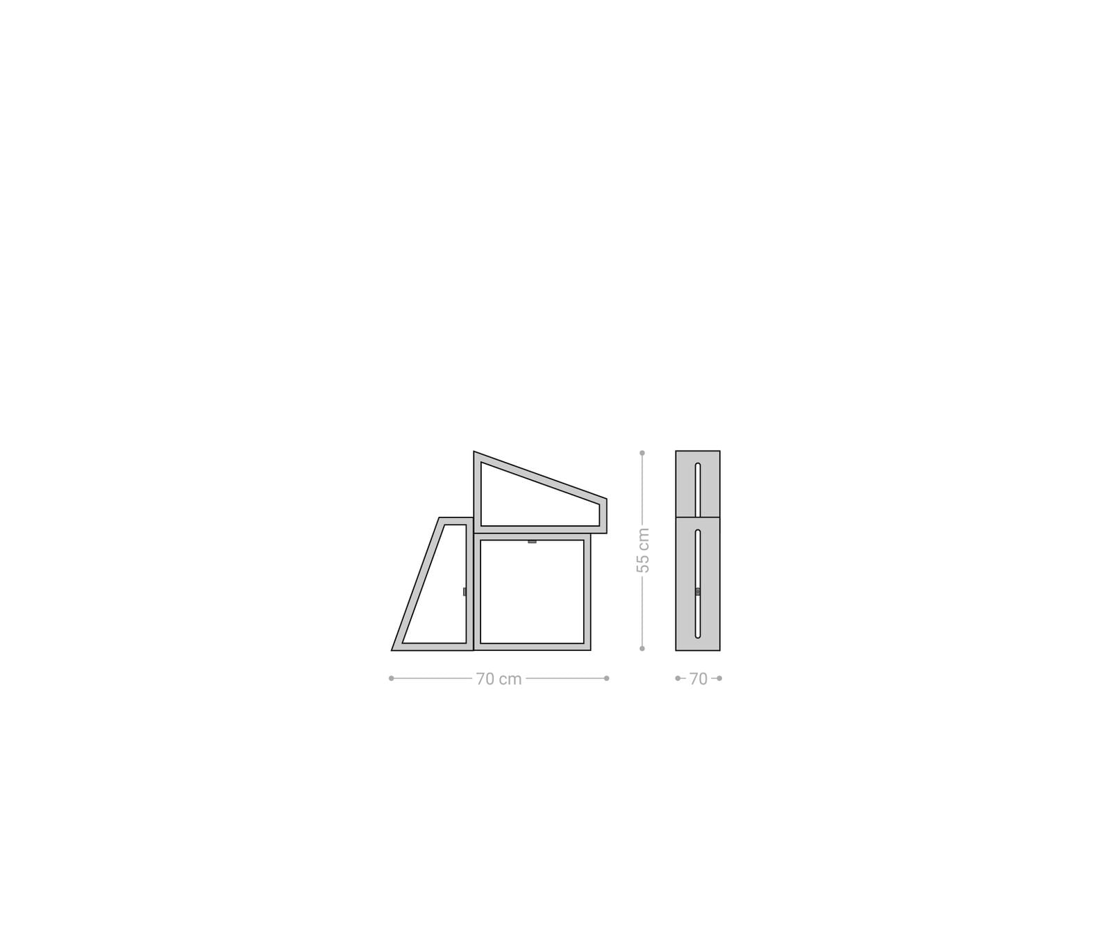 Designer-wandplank Wyatt 70x55 cm acacia natuur set van 3  4 Designer-wandplank Wyatt 70x55 cm acacia natuur set van 3  4
