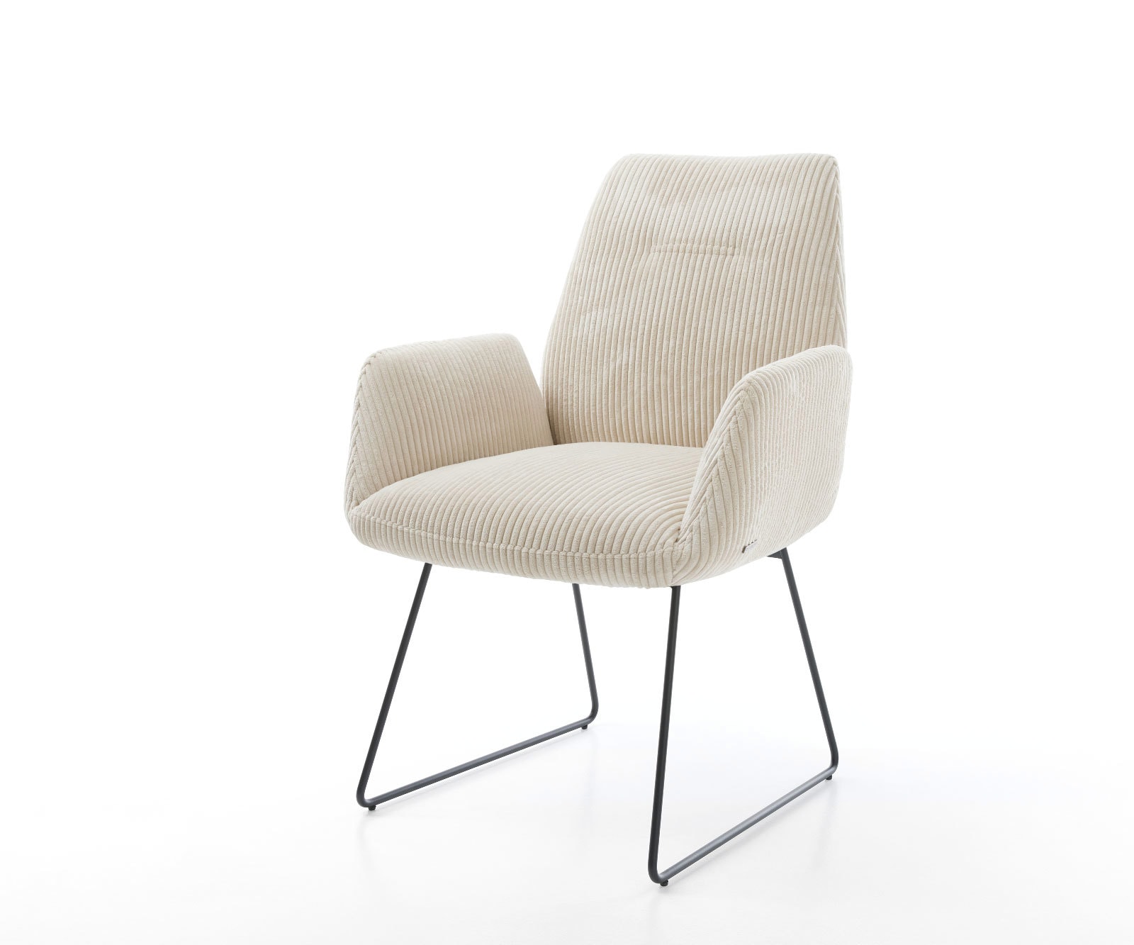 Eetkamerstoel Zoa-Flex koord beige slipframe zwart pocketveer kern 1