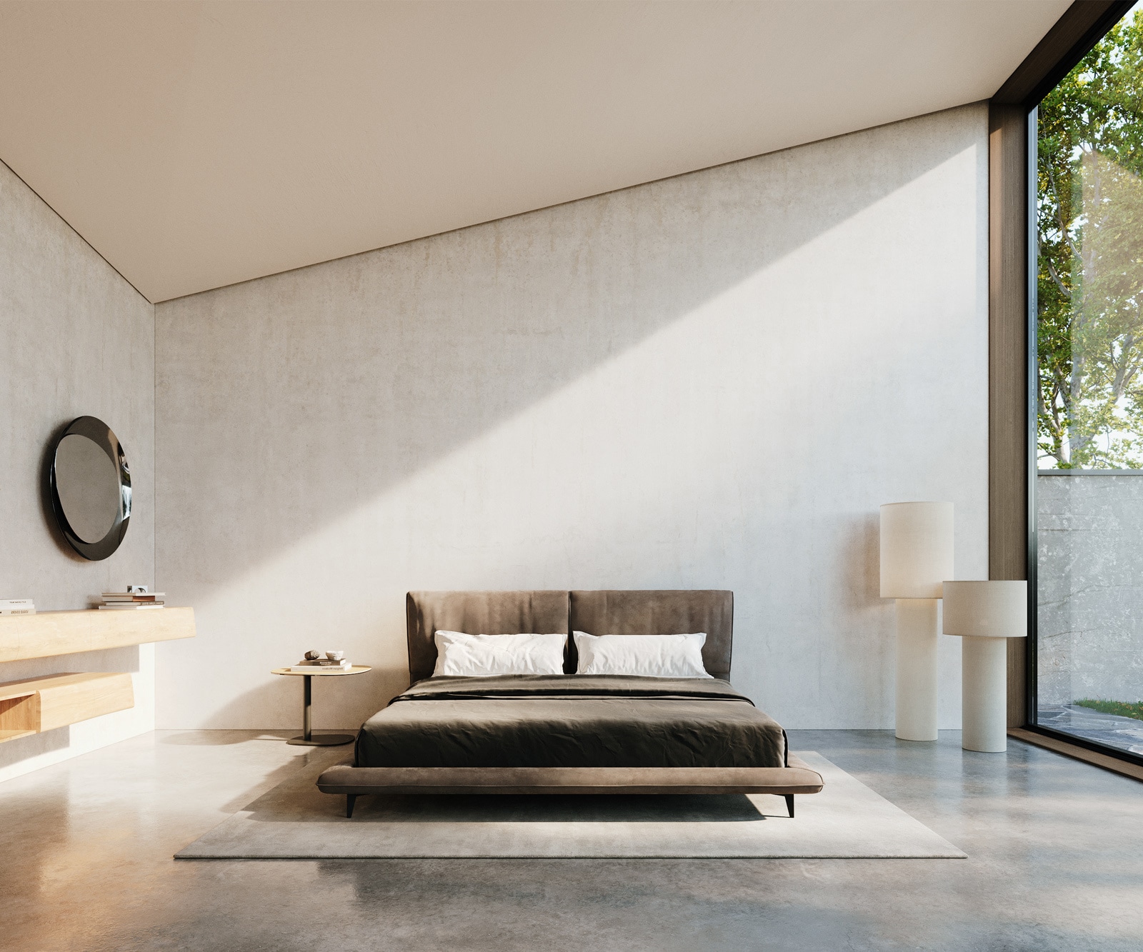 Bedframe Cusino 180x200 cm microvezel taupe vintage 3 Bedframe Cusino 180x200 cm microvezel taupe vintage 3