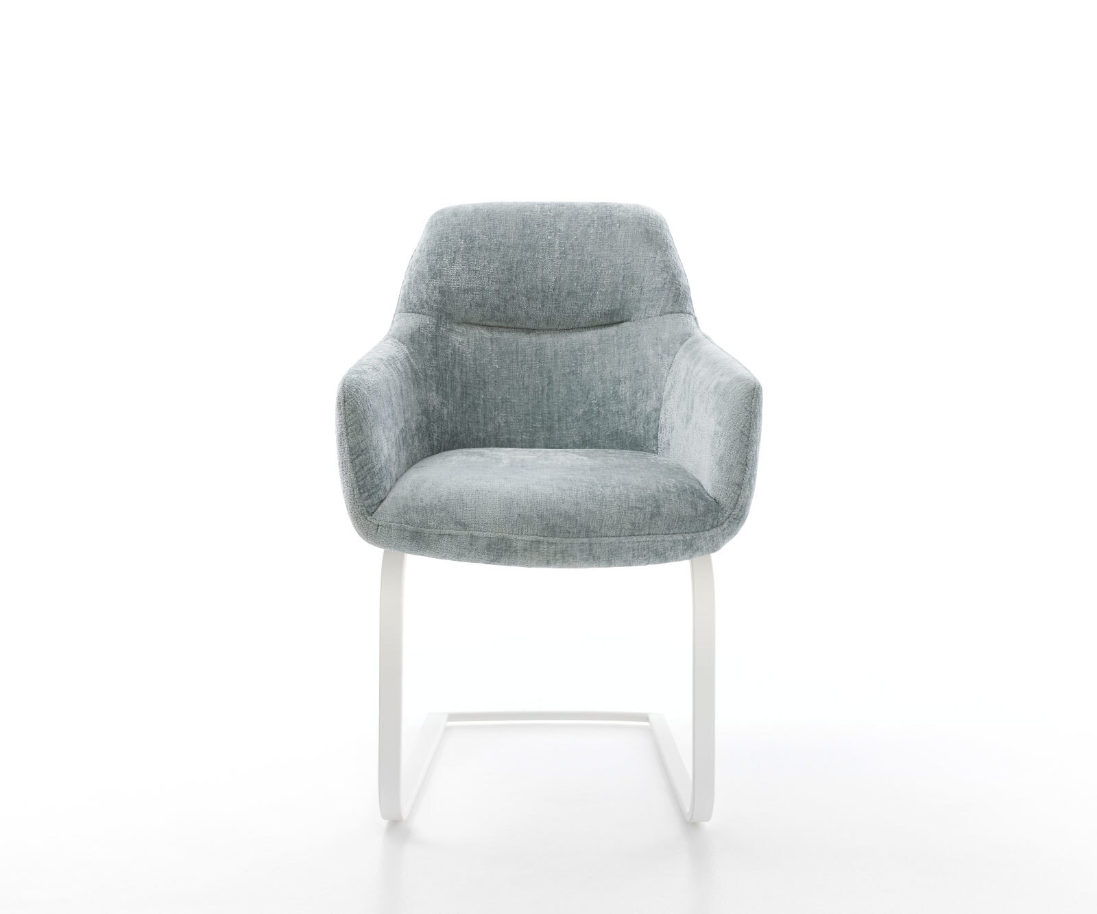 Sledemodel Pejo-Flex chenille pastelblauw sledemodel vlak wit pocketveer kern 1