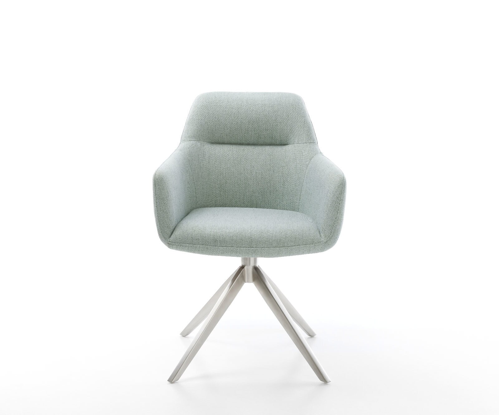 Draaistoel Pejo-Flex stripes mint kruisframe breed roestvrij staal 360° draaibaar rocker-functie 2