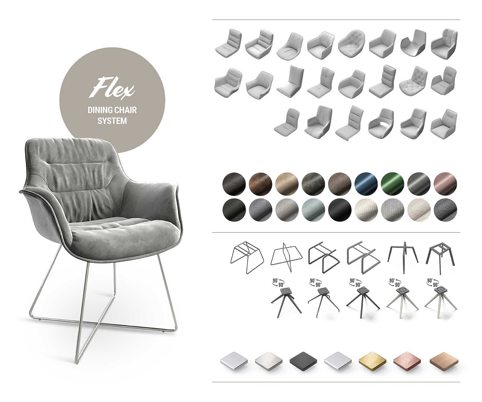 Sledemodel Maddy-Flex stripes mint sledemodel vlak roestvrij staal golfvering 5