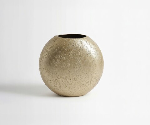 Vaas Orbia B33 x D13 x H31 cm Metaal Champagner Handgemaakt
