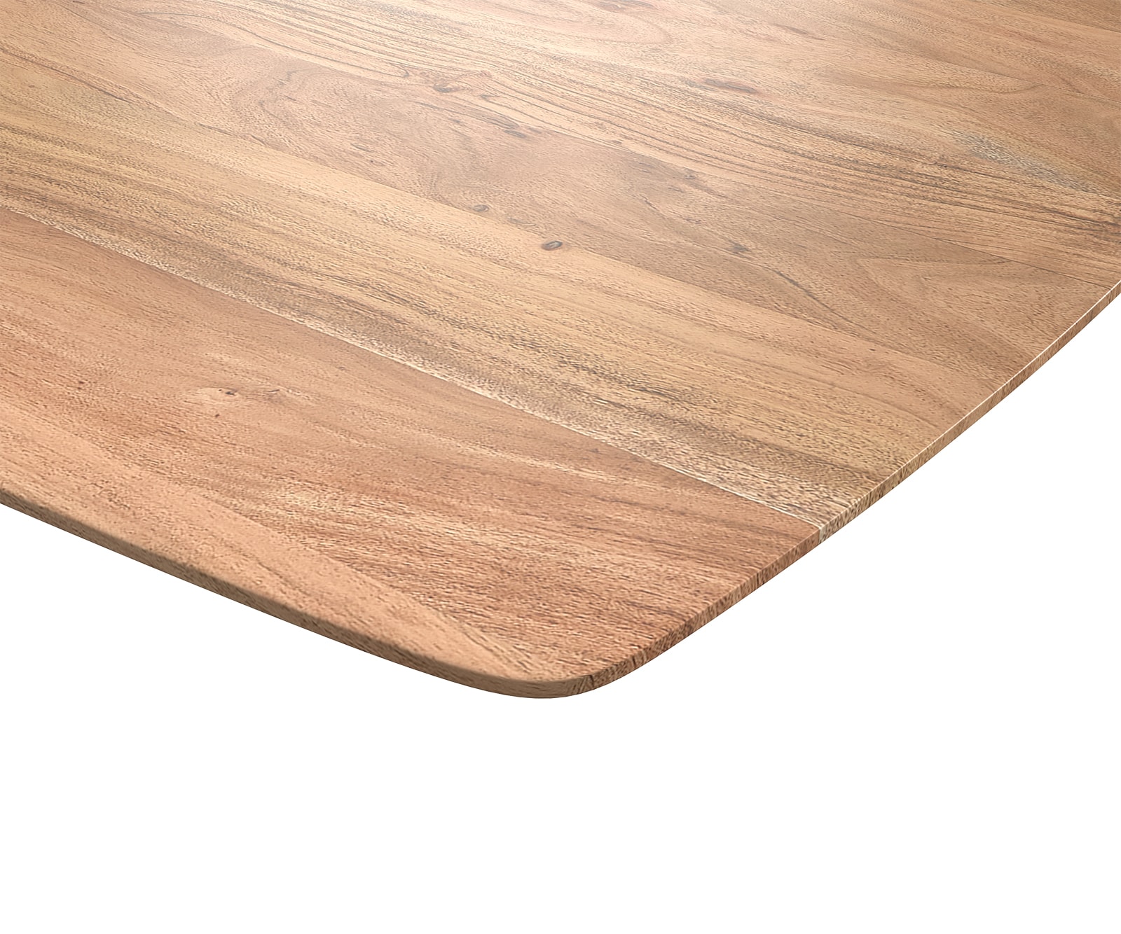 Eettafel Edge Boot 200x100 acacia natuur edelstaal schuin Zwitserse rand 4 Eettafel Edge Boot 200x100 acacia natuur edelstaal schuin Zwitserse rand 4