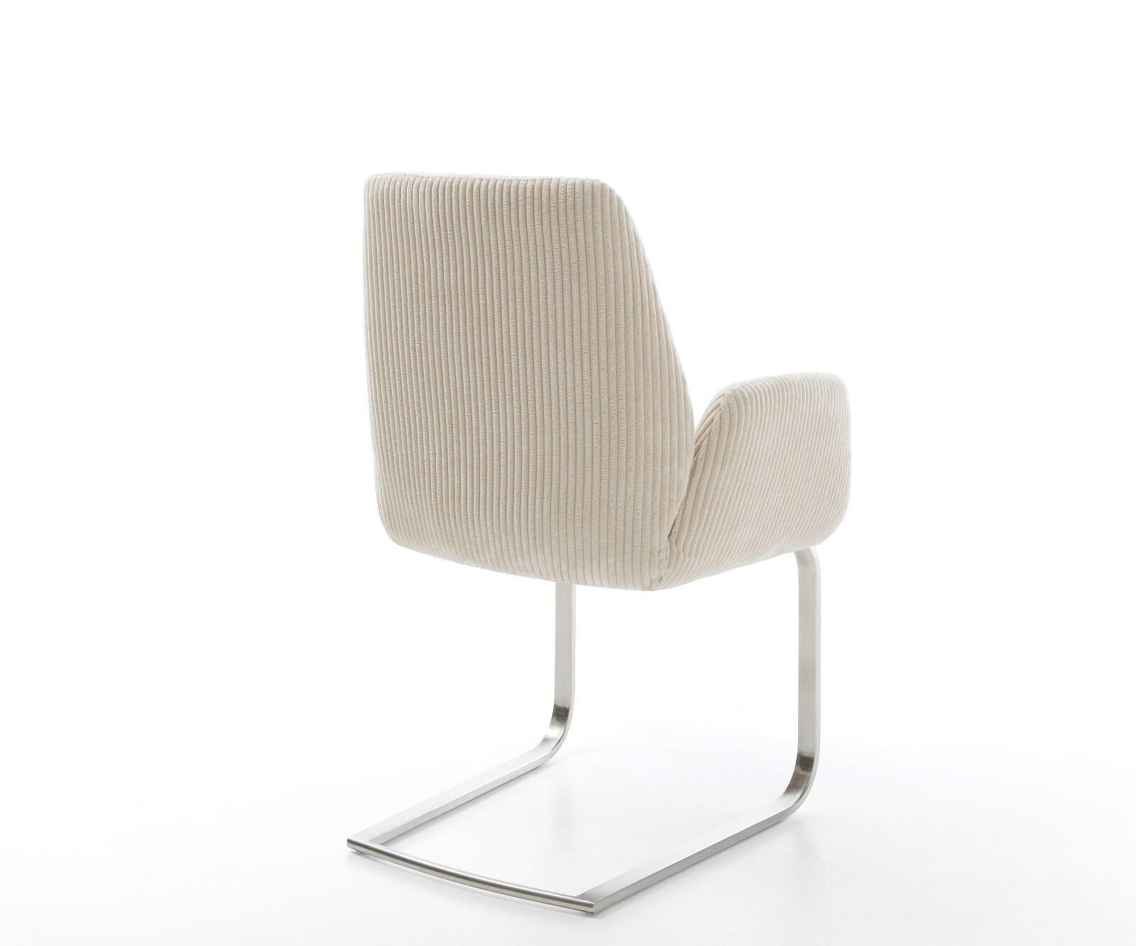 Sledemodel Zoa-Flex koord beige sledemodel vlak roestvrij staal pocketveer kern 4