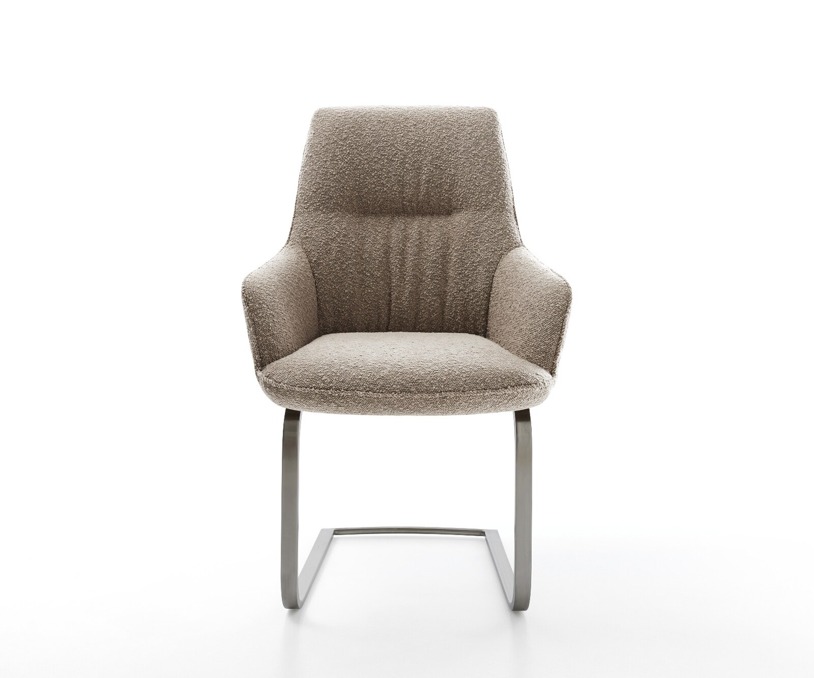 Sledemodel Zelia-Flex met armleuning bouclé mud sledemodel vlak grafiet pocketveer kern 1