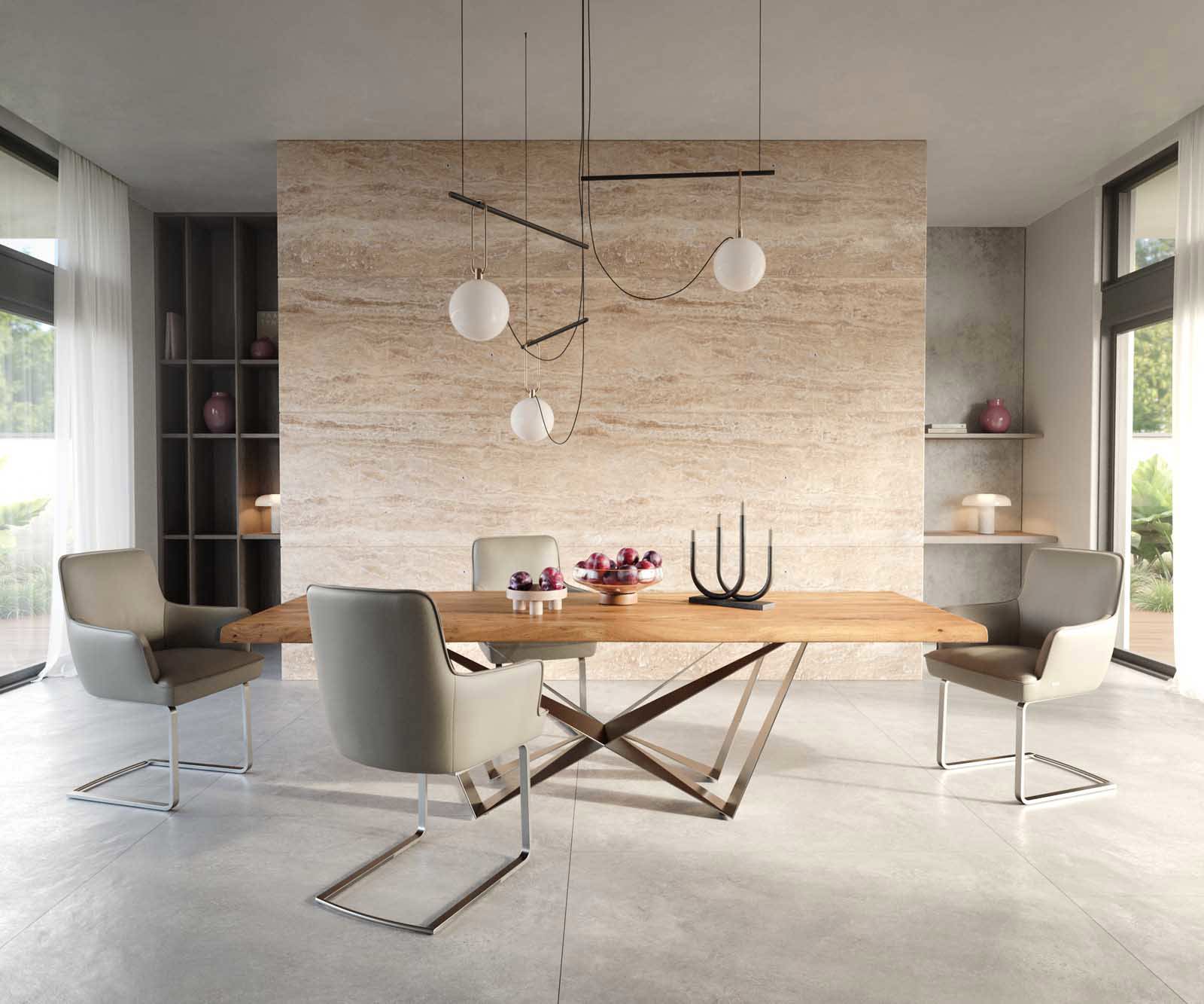 Sledemodel Heira-Flex met armleuning echt leer mud sledemodel vlak roestvrij staal pocketveer kern 4 Sledemodel Heira-Flex met armleuning echt leer mud sledemodel vlak roestvrij staal pocketveer kern 4