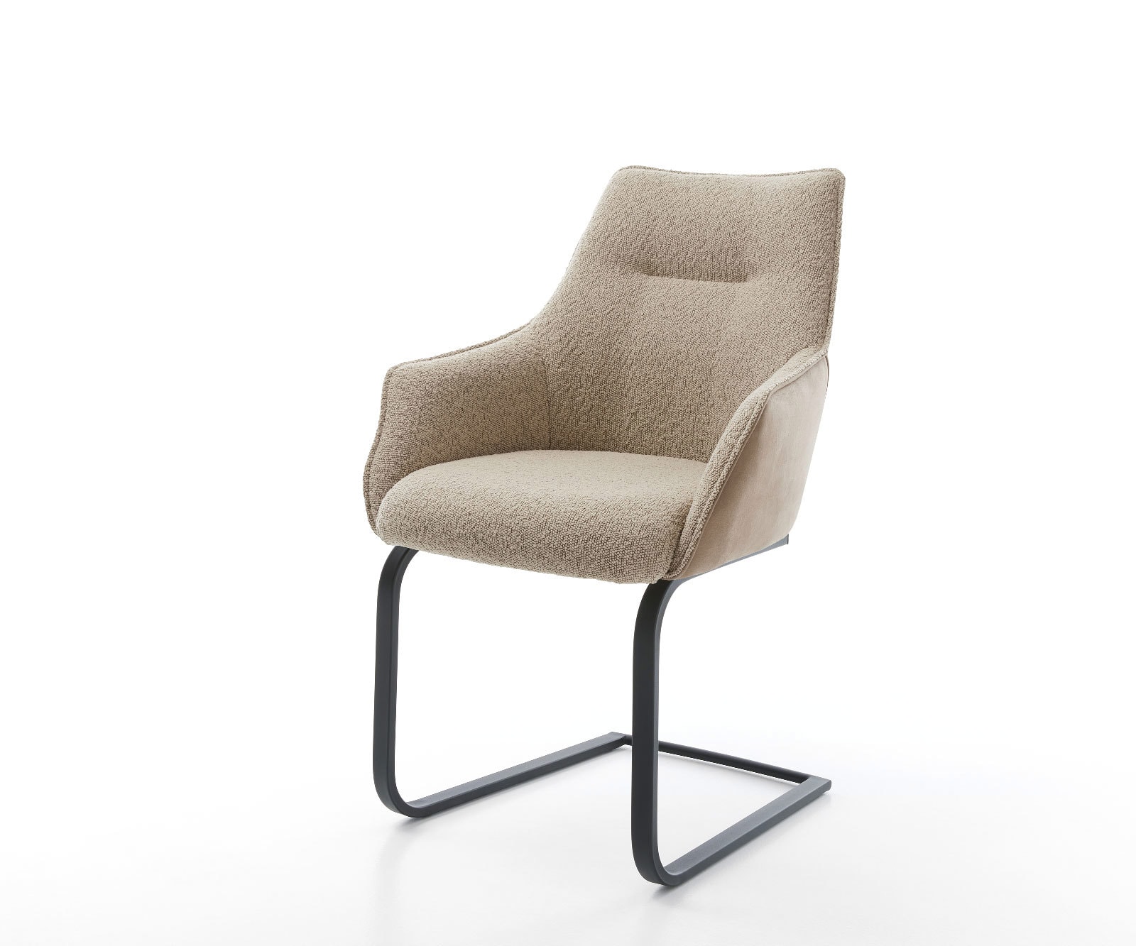 Sledemodel Alja-Flex met armleuning materiaalmix mud sledemodel vlak zwart pocketveer kern 1