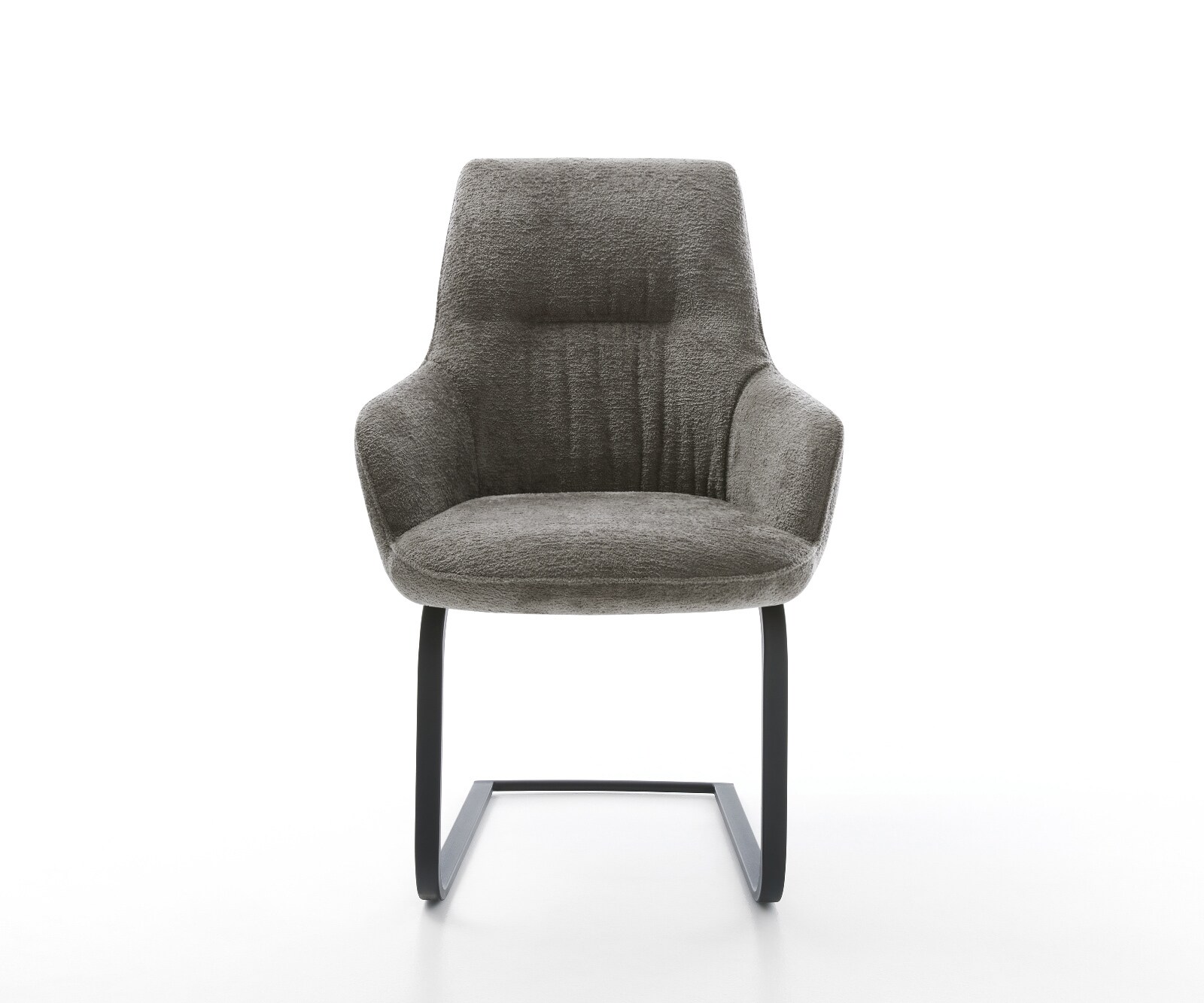 Sledemodel Zelia-Flex met armleuning bouclé zacht mud sledemodel vlak grafiet pocketveer kern 2