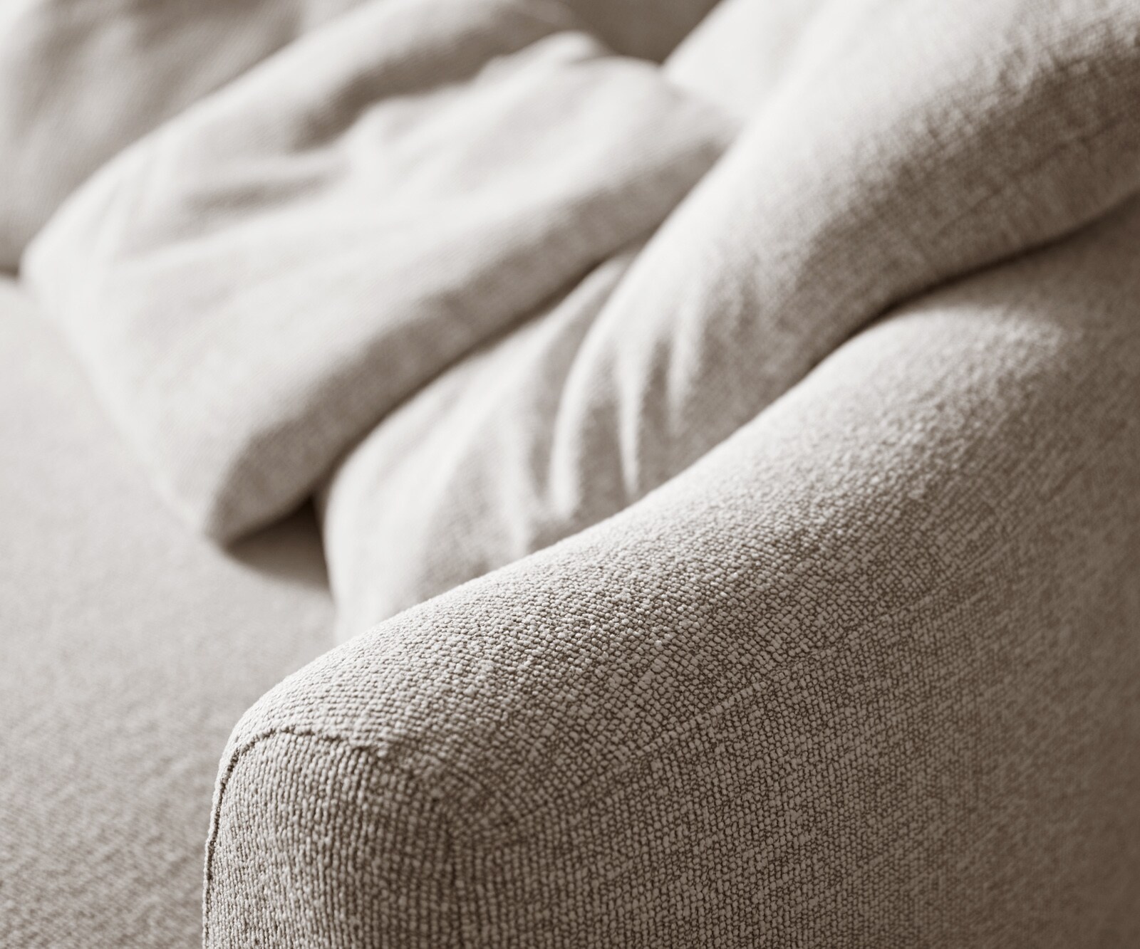 Big-Sofa Edina 330x170 cm geweven stof Soft Beige 6