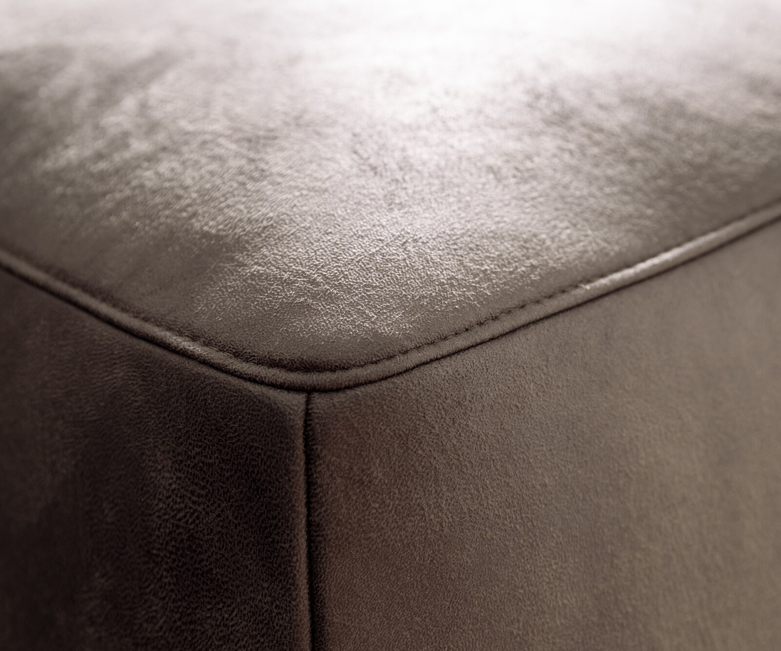 Bigsofa Freestyle 280x110 cm Microvezelmateriaal Taupe Vintage kapnaad 4