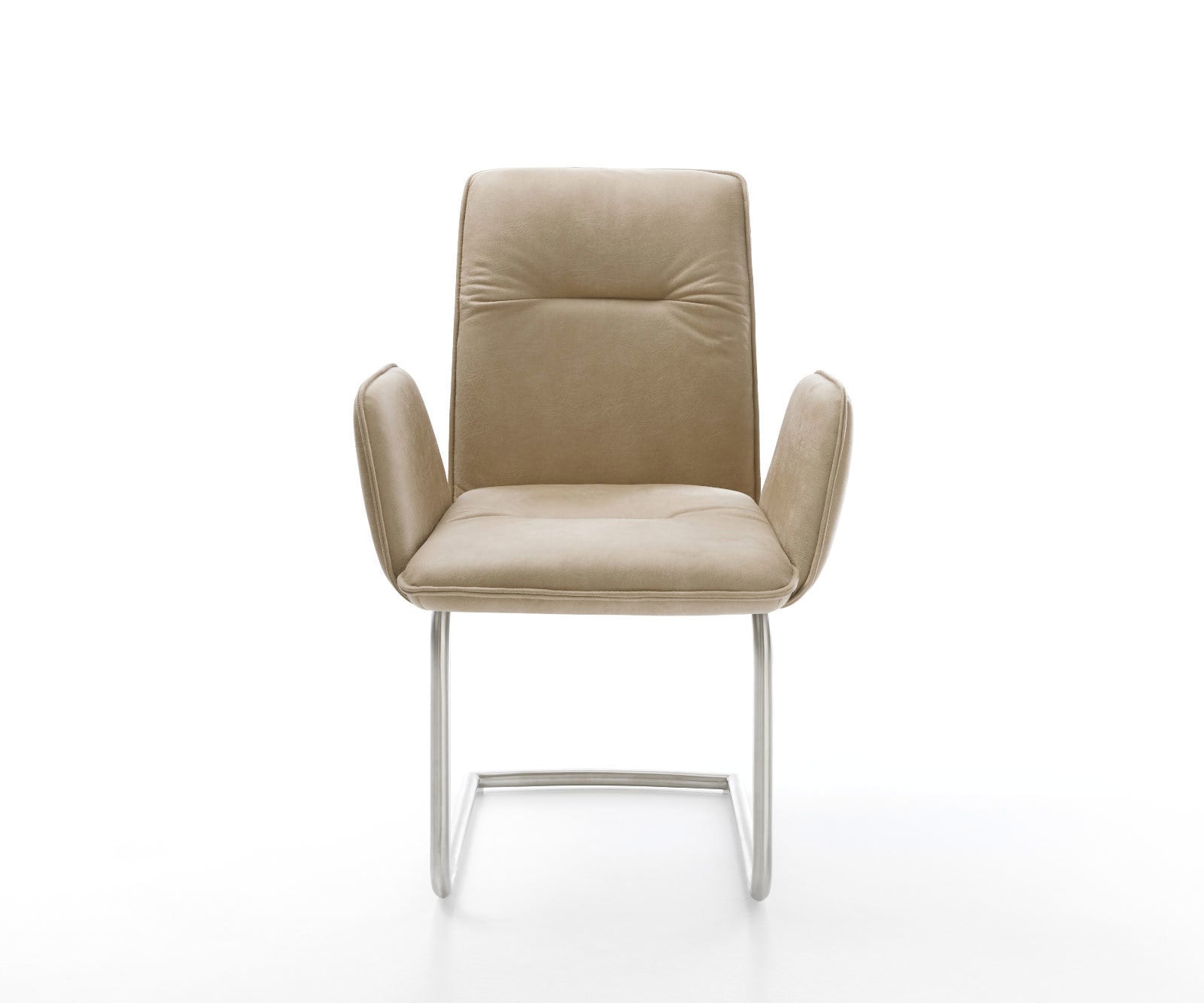 Sledemodel Vinja-Flex microvelours beige vintage sledemodel rond roestvrij staal 1 Sledemodel Vinja-Flex microvelours beige vintage sledemodel rond roestvrij staal 1