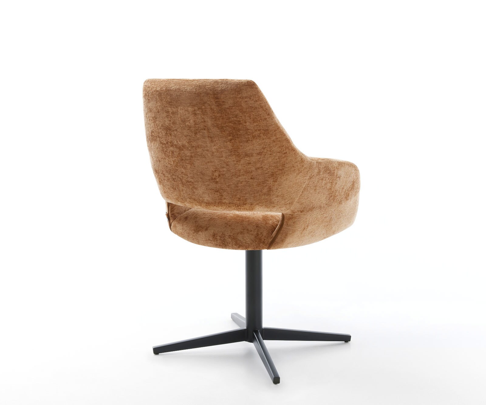 Draaistoel Yago-Flex met armleuning chenille Roest kruispoot zwart 360° draaibaar pocketveer kern 4 Draaistoel Yago-Flex met armleuning chenille Roest kruispoot zwart 360° draaibaar pocketveer kern 4