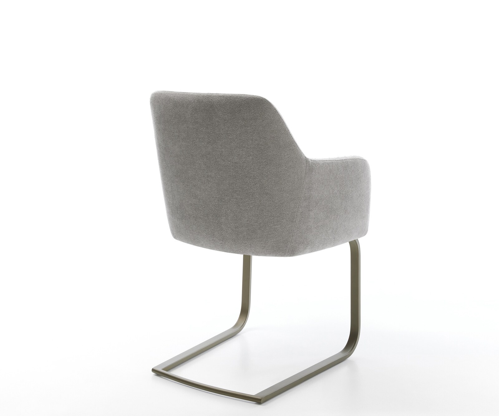 Sledemodel Greg-Flex zachte stof met structuur grijs sledemodel vlak afwerking met titanium pocketveer kern 5