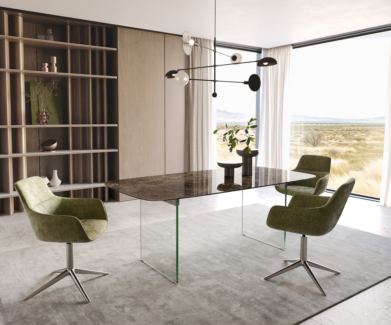 Eetkamertafel Edge Boot 200x100 Laminam® Emperador Extra Lucidato donkerbruin frame glas 4 Eetkamertafel Edge Boot 200x100 Laminam® Emperador Extra Lucidato donkerbruin frame glas 4