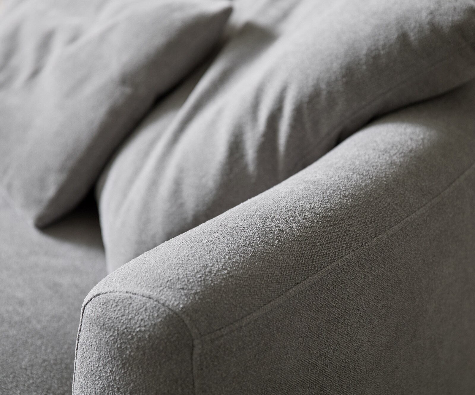 Big-Sofa Edina 330x170 cm structuurstof soft grijs 4