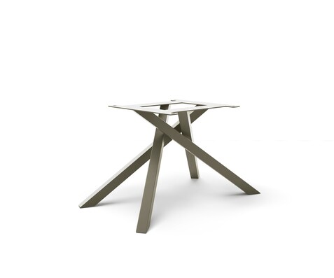 Kruisframe rechthoekig met metaalafwerking titanium voor uitschuiftafels van 180-300 cm