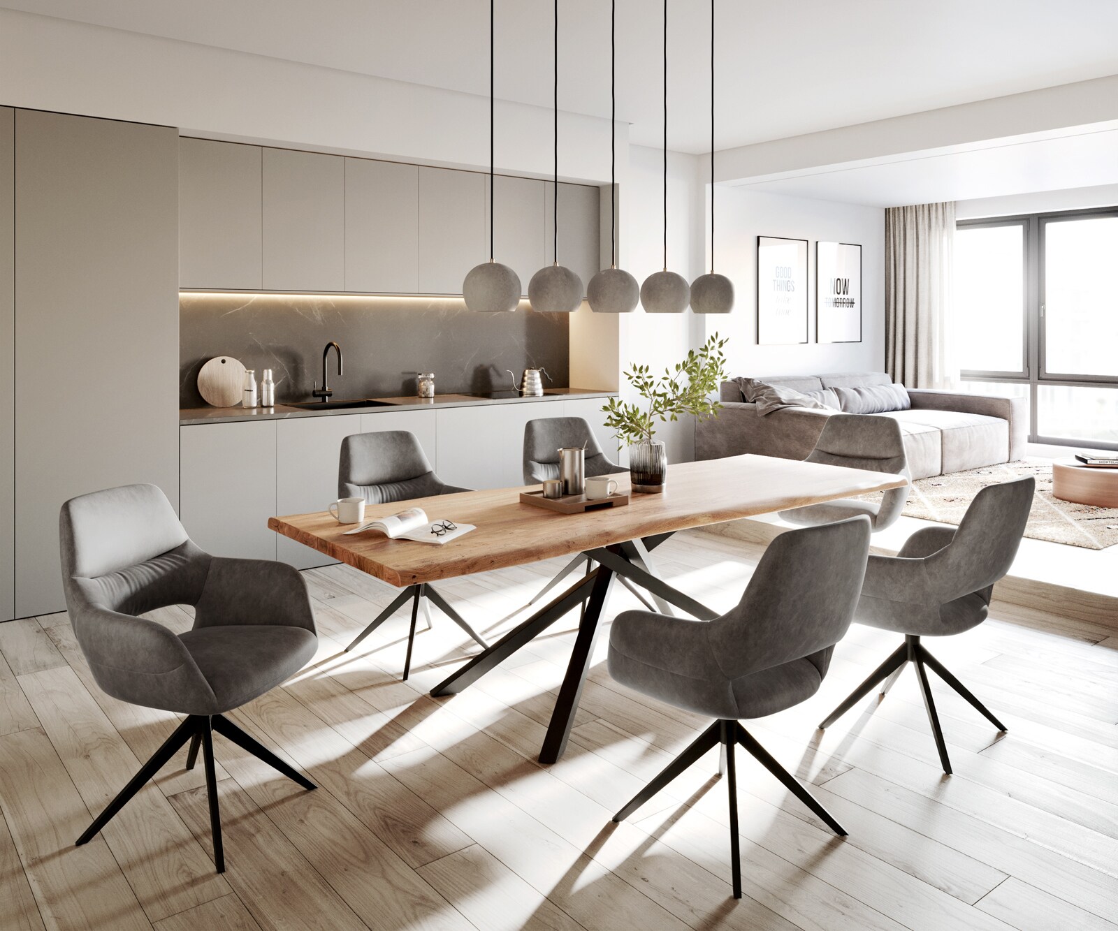 Eetkamerstoel Yago-Flex met armleuning microvelours antraciet vintage kruisframe breed zwart pocketveer kern 3 Eetkamerstoel Yago-Flex met armleuning microvelours antraciet vintage kruisframe breed zwart pocketveer kern 3