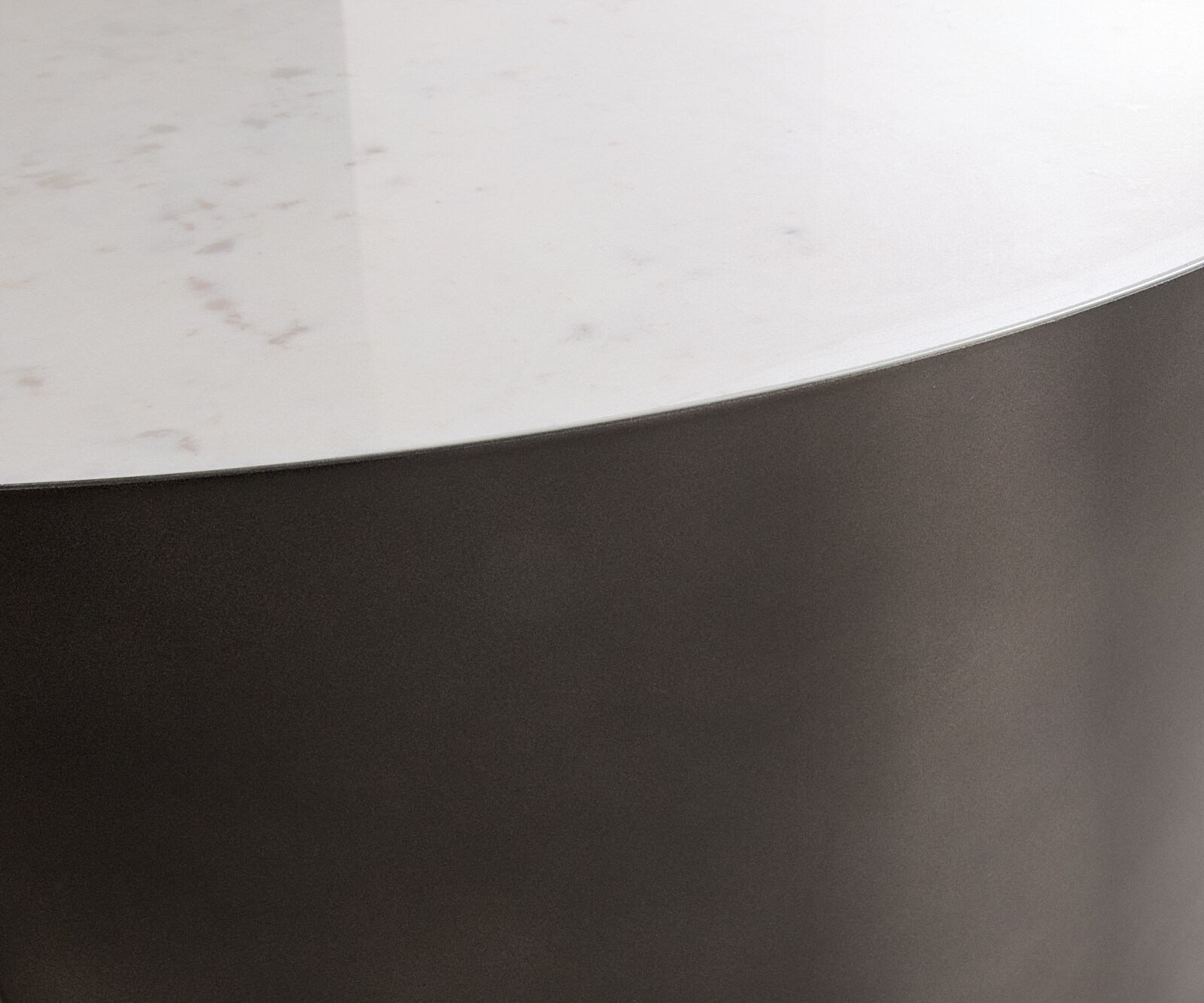 Salontafel Alerio 90x90 cm marmer wit metaal zwart antiek 2