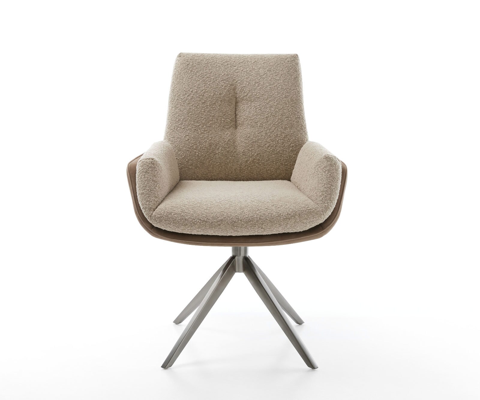 Draaistoel Clea-Flex materiaalmix mud kruisframe breed grafiet 360° draaibaar rocker-functie 2