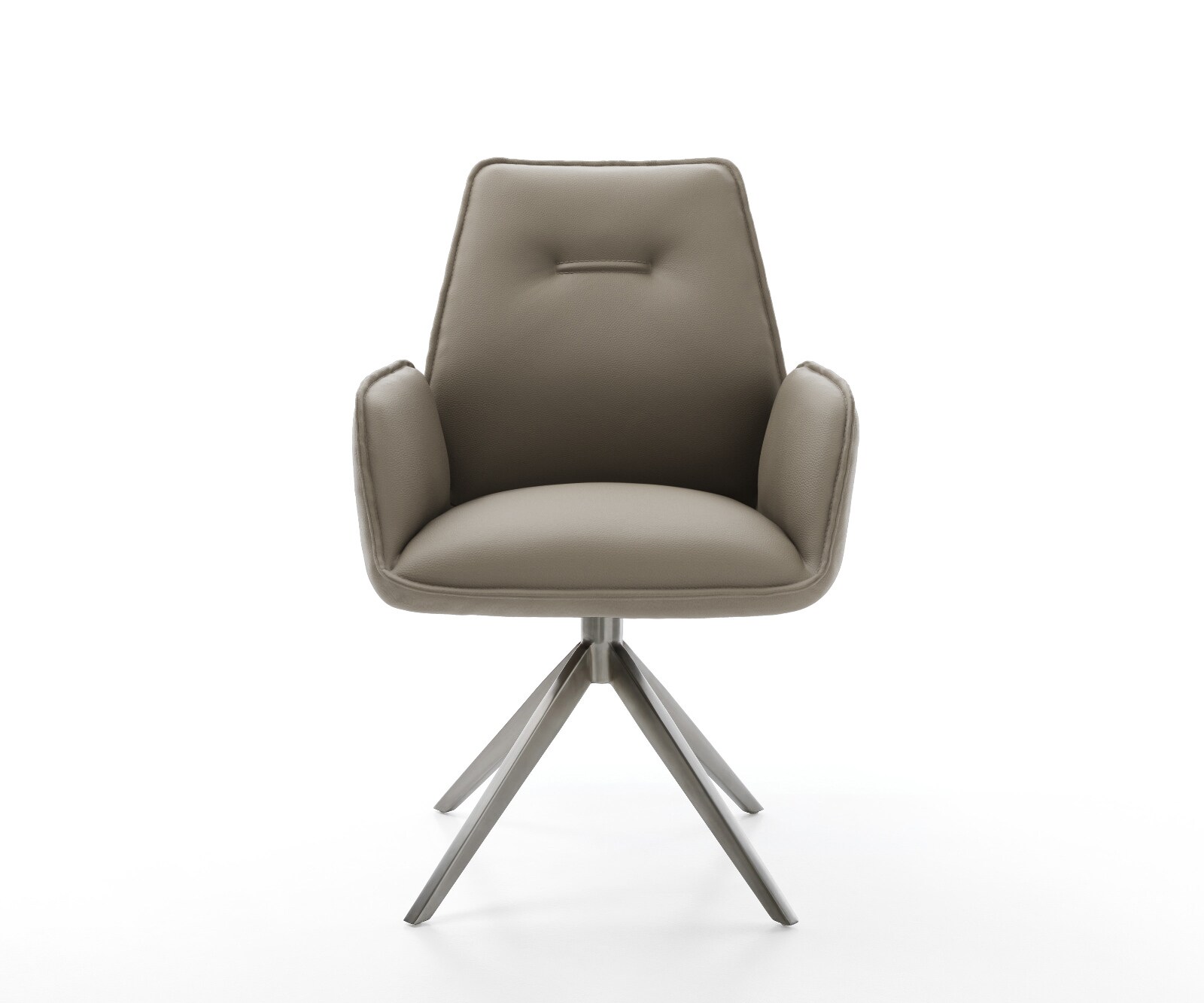 Draaistoel Zoa-Flex echt leer mud kruisframe breed grafiet 360° draaibaar rocker-functie 2