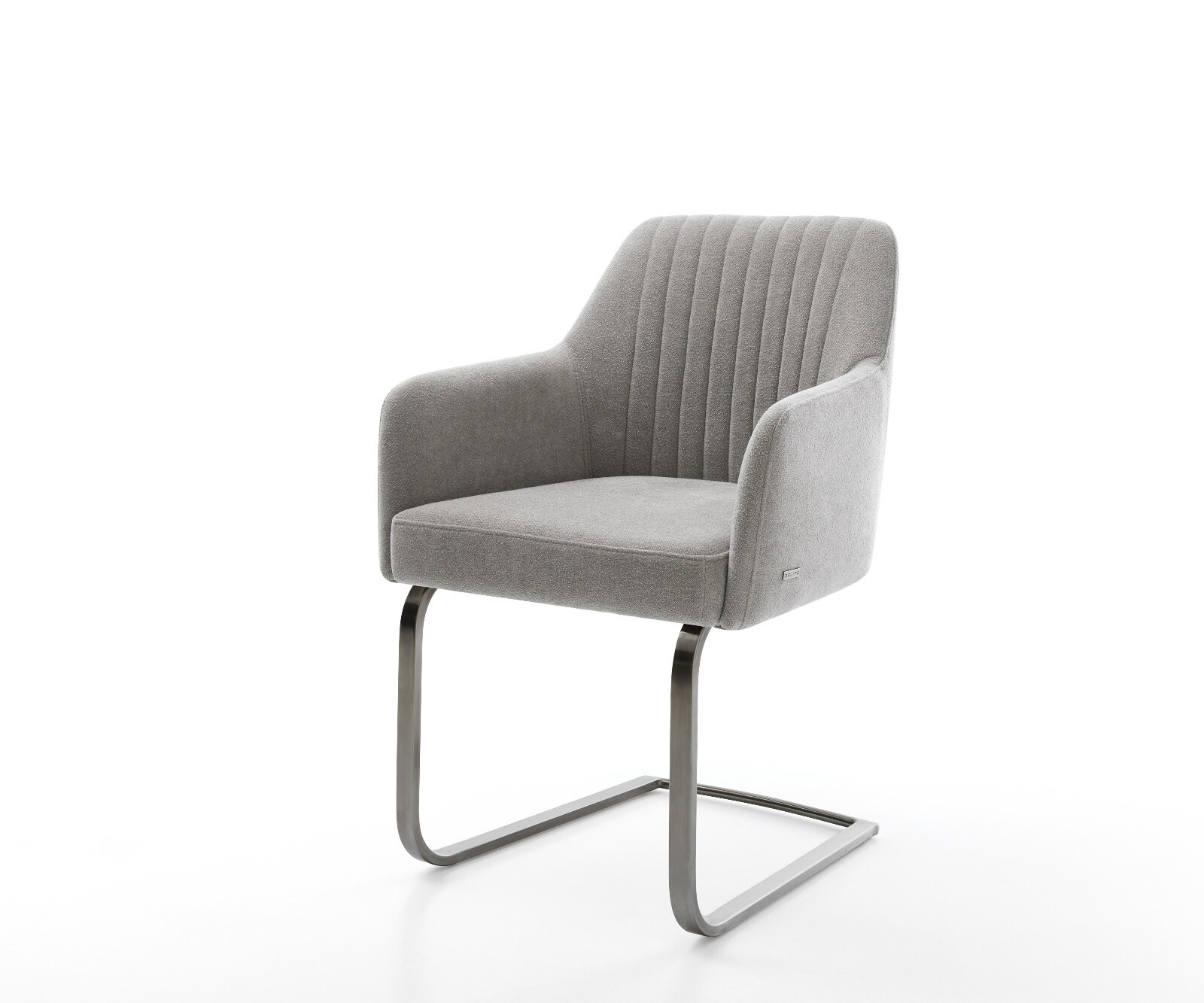 Sledemodel Greg-Flex zachte stof met structuur grijs sledemodel vlak grafiet pocketveer kern 1