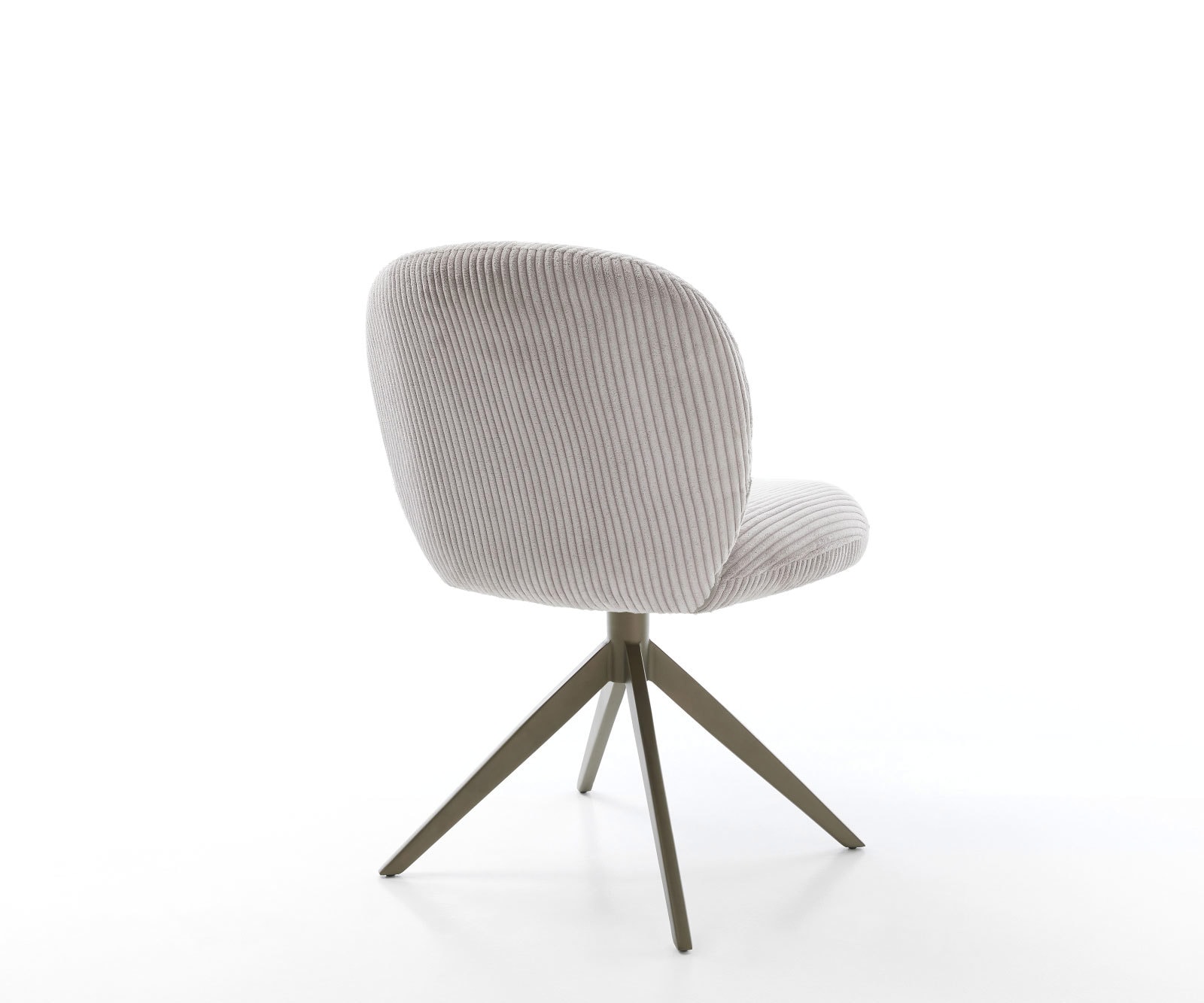 Draaistoel Nube-Flex koord zilver grijs kruisframe breed afwerking met titanium 360° draaibaar rocker-functie pocketveer kern 4 Draaistoel Nube-Flex koord zilver grijs kruisframe breed afwerking met titanium 360° draaibaar rocker-functie pocketveer kern 4